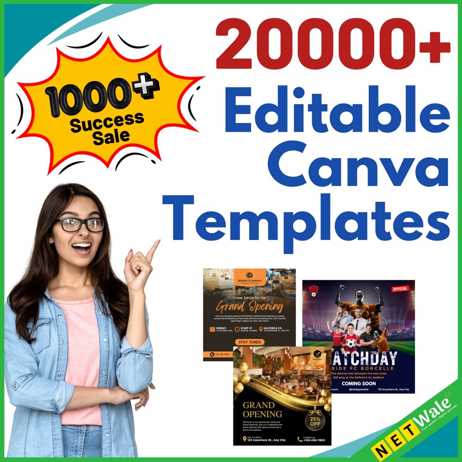 20000+ Editable Canva Templates - Netwale.com