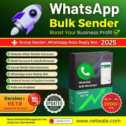 WhatsApp Bulk Sender + Group Sender + WhatsApp Auto Reply Bot