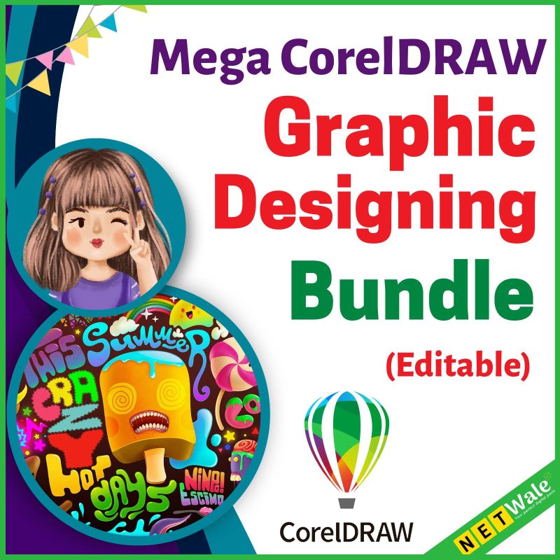 Mega CorelDRAW Graphic Designing Bundle - Netwale.com