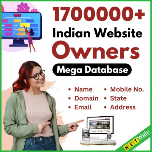 1700000+ Indian Website Owners Mega Database