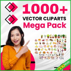 1000+ Vector Cliparts Mega pack
