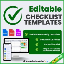 editable checklist