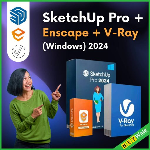 SketchUp Pro+Enscape+V-Ray (Windows) 2024