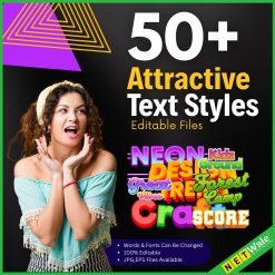 50+ Attractive Text Styles Editable Files